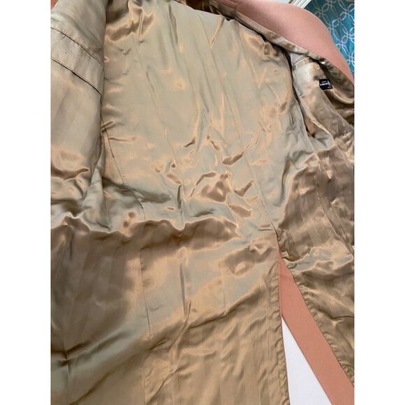 Egon Von Furstenberg Double-Breasted Overcoat Tan Wool Cashmere Size 42 R - Picture 3 of 15